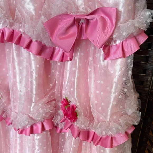 Girls 14 Chasing Fireflies Harajuku Lovers Cherry Blossom costume K Pop pink  EUC